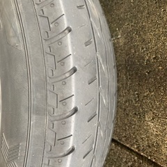 Nバン、Nボックスに使用していたタイヤ。ホイール付き。中古。の画像