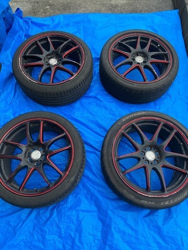 work エモーション 18インチ 7.5J PCD100 5穴 86 プリウス