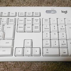 ほぼ未使用・新品 ロジクール Logicool サイレント ワイヤレスキーボード 無線（2.4GHz） メンブレン 日本語配列 オフホワイト の画像