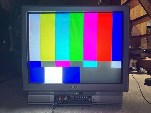 レトロゲーム用 フラットブラウン管テレビ 25型 東芝 25ZS15 (ひろぽん