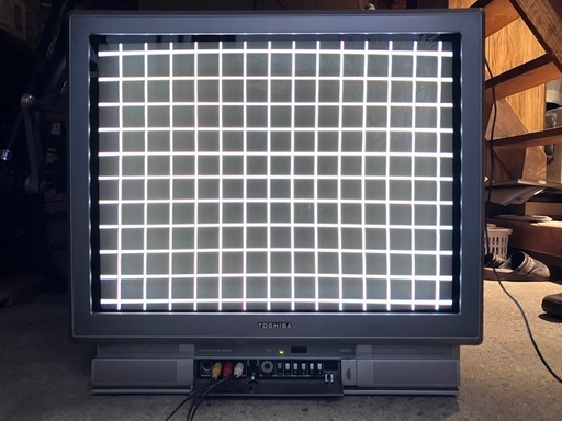 レトロゲーム用 フラットブラウン管テレビ 25型 東芝 25ZS15 (ひろぽん