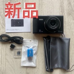 【新品未使用】デジタルカメラ 5K 7500万画素 デジカメ 180度回転可能の画像