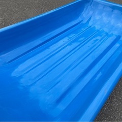 大型　ソリ　そり　丈夫　頑丈　運搬　外遊び　雪遊び　ウィンタースポーツ　ワカサギ釣り　紐付き　(青)　中古　④の画像