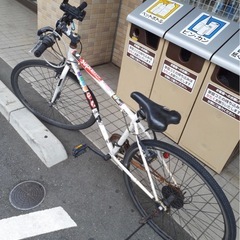  自転車 26インチ 白 シュプリーム ステッカーの画像