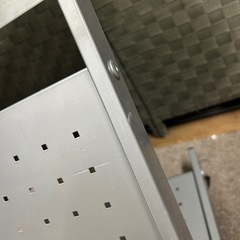 サイドテーブル 天板ガラス キャスター付きの画像