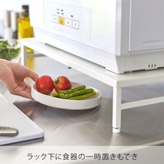 【山崎実業(Yamazaki)】シンクに渡せる 食洗機ラック ホワイトの画像