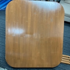 五つセット　木製　折りたたみ　テーブル　の画像