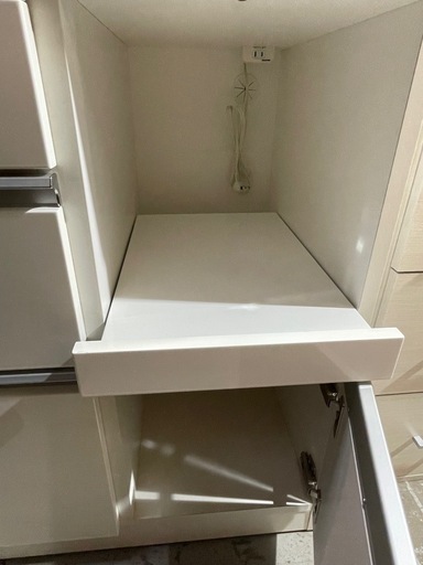 NITORI ニトリ 食器棚 キッチンボード 生活家具 ホワイト キッチン収納 収納家具 1026-012