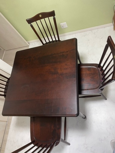 北海道民芸家具　ダイニングテーブル ★ ★ ★引取り限定★ ★