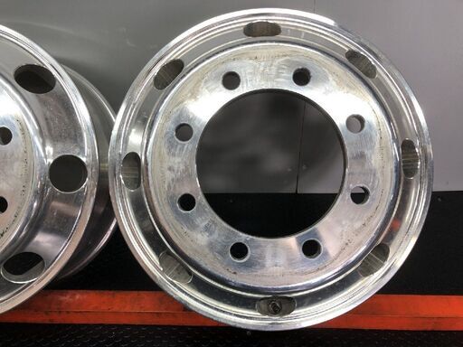 BS BRIDGESTONE タフブライト トラックホイール 19.5インチ 2本 6.75L8HPCD275+147 iso式 平面座 4軸低床　(SHZ001)