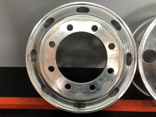 BS BRIDGESTONE タフブライト トラックホイール 19.5インチ 2本 6.75L8HPCD275+147 iso式 平面座 4軸低床　(SHZ002)