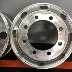 BS BRIDGESTONE タフブライト トラックホイール 19.5インチ 2本 6.75L8HPCD275+147 iso式 平面座 4軸低床　(SHZ002)の画像