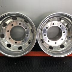 BS BRIDGESTONE タフブライト トラックホイール 19.5インチ 2本 6.75L8HPCD275+147 iso式 平面座 4軸低床　(SHZ002)の画像