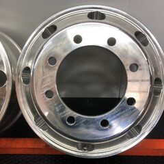 BS BRIDGESTONE タフブライト トラックホイール 19.5インチ 2本 6.75L8HPCD275+147 iso式 平面座 4軸低床　(SHZ003)の画像