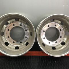 BS BRIDGESTONE タフブライト トラックホイール 19.5インチ 2本 6.75L8HPCD275+147 iso式 平面座 4軸低床　(SHZ004)の画像