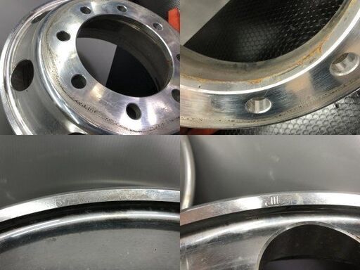 BS BRIDGESTONE タフブライト トラックホイール 19.5インチ 2本 6.75L8HPCD275+147 iso式 平面座 4軸低床　(SHZ004)