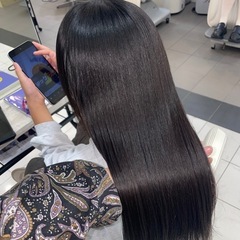 17時からカットなし縮毛矯正ストレート2000円