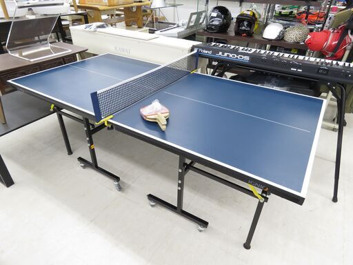 千歳市/恵庭市 イグニオ コンパクト卓球台 IG-2PG0046 セパレート式 ラケット付き 店頭でのお受渡し大歓迎