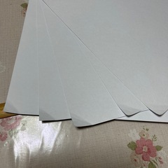 【未使用:厚紙 白 5枚】の画像