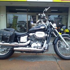 NO.5496 　ホンダ　シャドウ４００スラッシャー　水冷Ｖツインエンジン　サイドバック付き　ブラック☆彡の画像