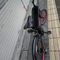 Snap-On[スナップオン]18/20吋 ミニベロ(小径車) 外装6段(ブラックＸレッド)の画像