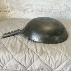 中華鍋 36cm 厨房 厨房機器 店舗 店舗用品 調理器具 キッチン用品 本格鍋 片手鍋 フライパン 鍋 調理鍋 ② A0743YGの画像