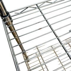 【レガストック川崎本店】メタルラック スチールラック ワイヤーラック 4段 57㎝×120㎝×33㎝の画像