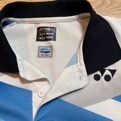YONEX テニス ポロシャツ JP M ホワイト/ブルーの画像