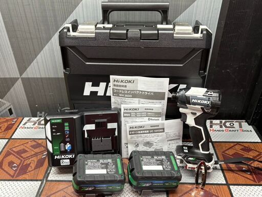 【未使用】ハイコーキ HiKOKI WH36DD 2XHSZ(FW) インパクトドライバ バッテリ×2・充電器付【ハンズクラフト佐賀】