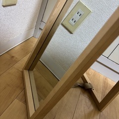 スタンドミラー　ライトブラウン(ニトリ)の画像
