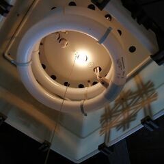 正方形和風天井照明の画像