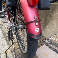 子供乗せ自転車　ママチャリ　チャイルドシート付の画像