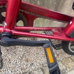 子供乗せ自転車　ママチャリ　チャイルドシート付の画像