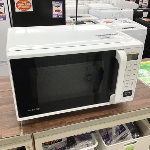 #J-51【ご来店頂ける方限定】SHARPのフラットオーブンレンジです