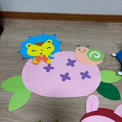 【決まりました】保育　環境壁面　梅雨（あじさい）の画像