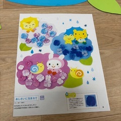【決まりました】保育　環境壁面　梅雨（あじさい）の画像