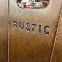 A2510-385 karimoku RUSTIC  ダイニングチェア④ ヴィンテージ ダークブラウン キズ汚れ有りの画像