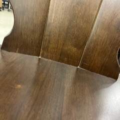 A2510-385 karimoku RUSTIC  ダイニングチェア④ ヴィンテージ ダークブラウン キズ汚れ有りの画像