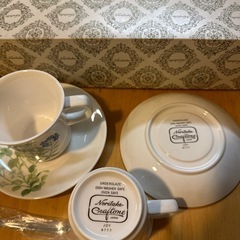 未使用　ノリタケ　ペアコーヒーカップ　ソーサー　クラフトーン
の画像