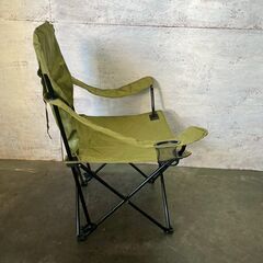 キャンプ用 1人用チェア グリーン 折りたたみ式 アウトドア 折りたたみ椅子 バーベキューチェア A0745YGの画像