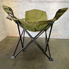 キャンプ用 1人用チェア グリーン 折りたたみ式 アウトドア 折りたたみ椅子 バーベキューチェア A0745YGの画像