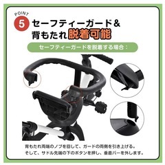 子供用三輪車 4
in1 三輪車のりもの BTM 押し棒付きの画像
