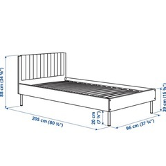 ※値下げしました IKEAシングルベッド（2つ購入の方安くします。）の画像