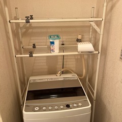 冷蔵庫、洗濯機、洗濯機ラック、ドレサー、コンロ(LP)、食器棚、食器棚ラックの画像