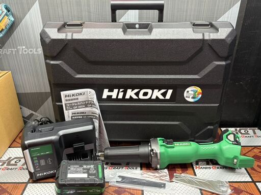 【未使用】ハイコーキ HiKOKI GP36DA(XPZ) ハンドグラインダ 25mm バッテリ×1・充電器付【ハンズクラフト佐賀】