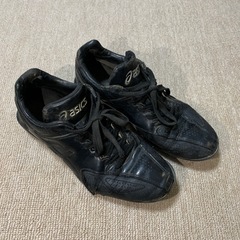 野球 スパイク asics アシックス 運動靴　23.5cm 使用感大の画像