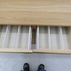 北海道 千歳市/恵庭市 近郊配送 無印良品 木製キャビネット オーク材 収納家具 店頭でのお受渡し大歓迎の画像