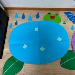 【決まりました】保育　環境壁面　梅雨　（カエル）の画像