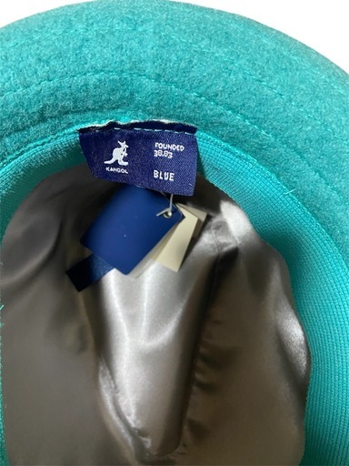 お得値段Kangol フェルトハット ターコイズブルー Lサイズ ブランド帽子 おしゃれ