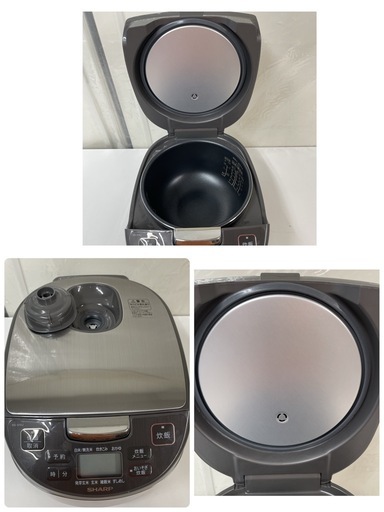 R303 ☀️ ほぼ未使用品！ SHARP 炊飯ジャー 5.5合炊き 21年製 KS-S10J ⭐ 動作確認済 ⭐ クリーニング済